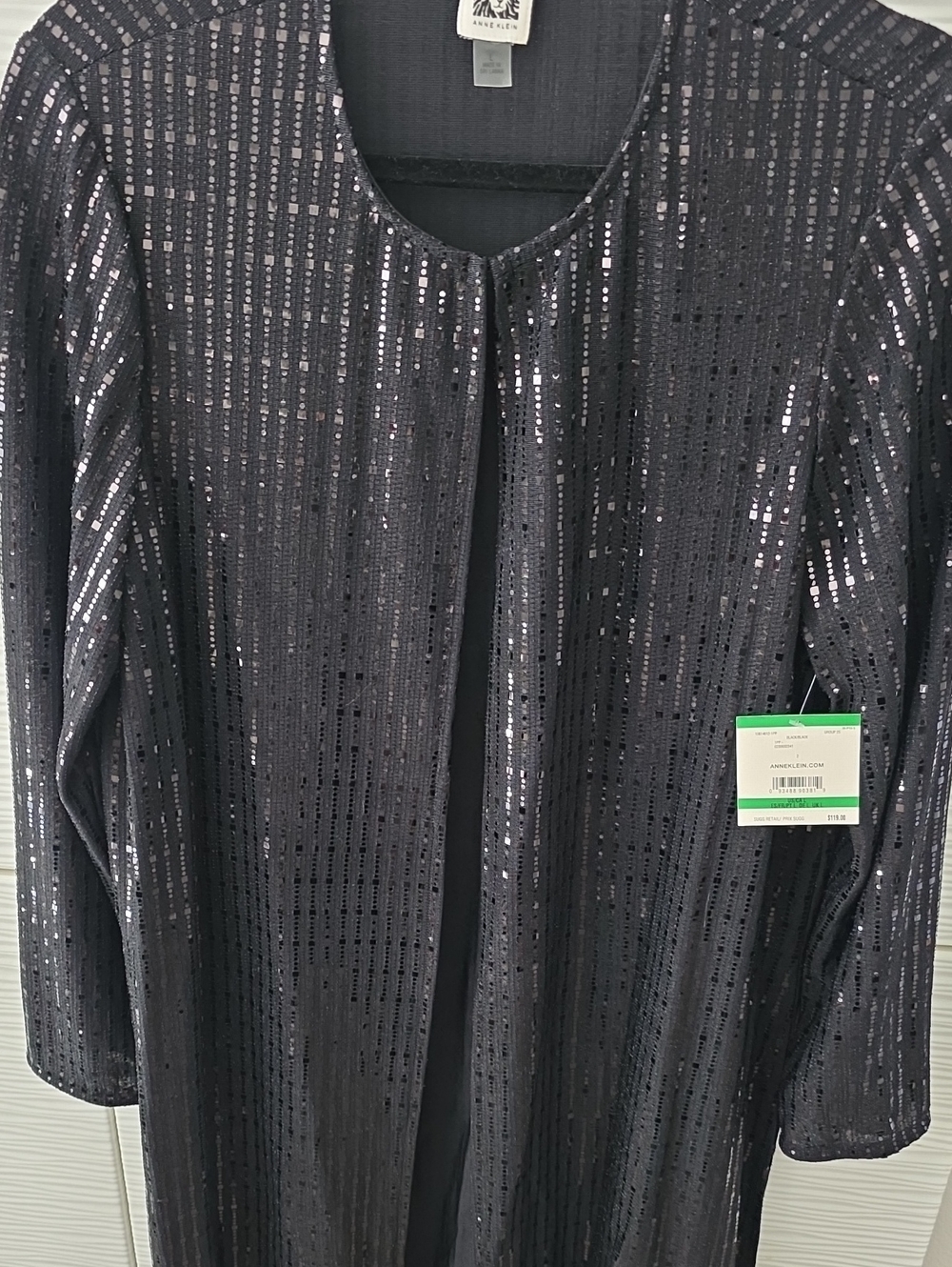 Anne Kline black sequins top - Picture 6 of 7